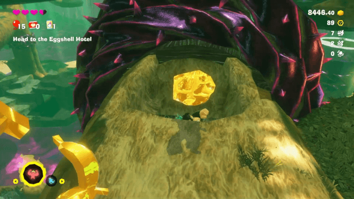 Punch the Gold to Get Through the Purple Thorns