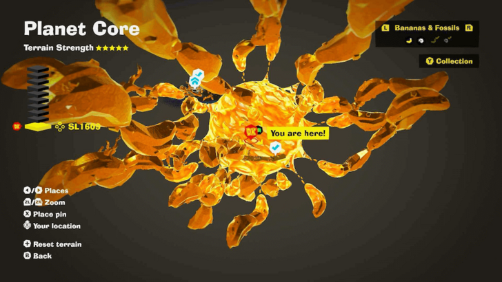 Halfway through the Harmoneel Banandium Gem Map Location