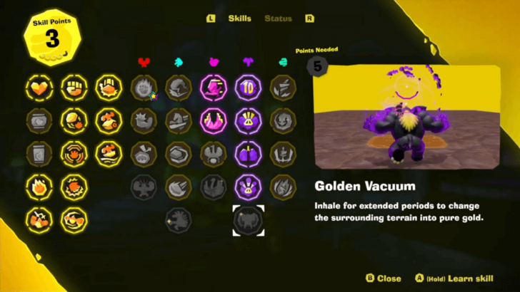 Golden Vacuum Skill