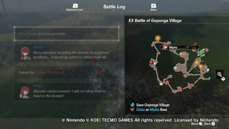 Age of Calamity DLC 2 - Battle of Goponga Village Battle Log