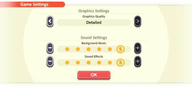 Pokemon Friends Detailed Graphics Settings
