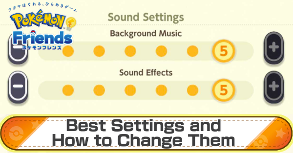 Best Settings and How to Change Them