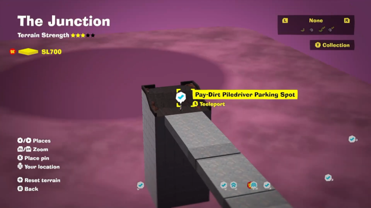 Pay-Dirt Piledriver Parking Spot Checkpoint Checkpoint Map Location