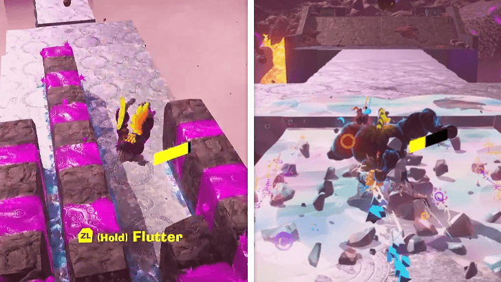 Use Ostrich and Zebra forms to defeat obstacles