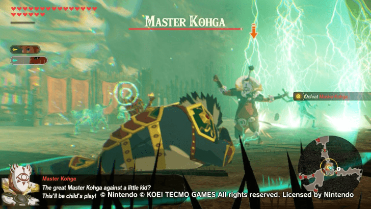 Age of Calamity DLC 2 - Liberate the Ancient Lab defeat master koga with riju.png