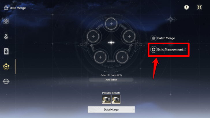 Echo Management Access via Data Bank