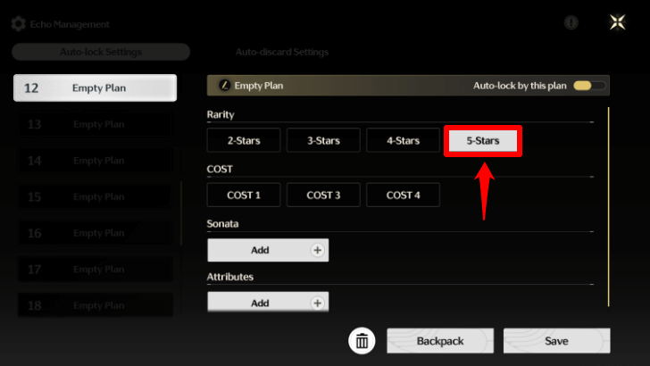 Echo Management - Select Rarity