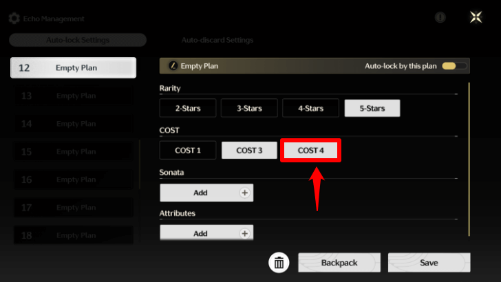 Echo Management - Select Cost