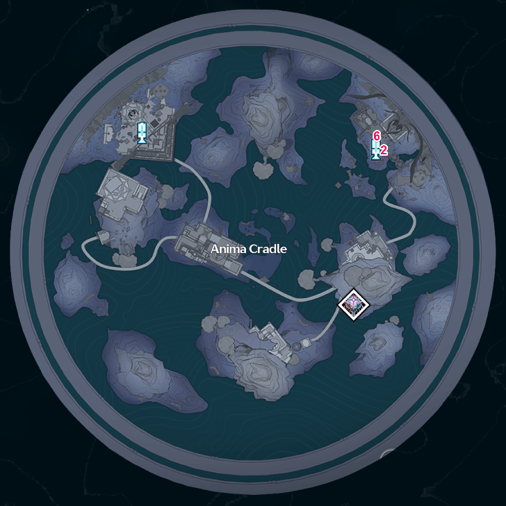 Anima Cradle Afterlife Flat Map