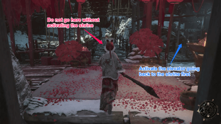 Activating the Elevator Going to Fang Ling