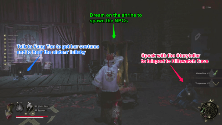 Speaking with the NPCs After Fang Ling Fight