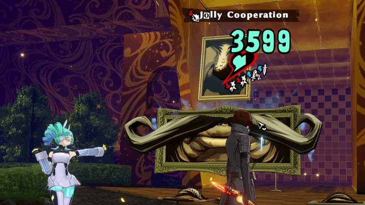 P5 Phantom X - Dvesha (Shadow Madarame) - Dvesha Absorbing an Attack