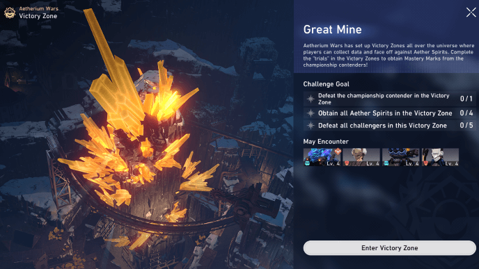 Honkai Star Rail - Enter the Great Mine Victory Zone