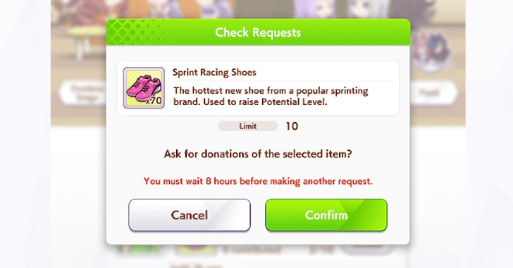 Request for Shoes Every 8 Hours
