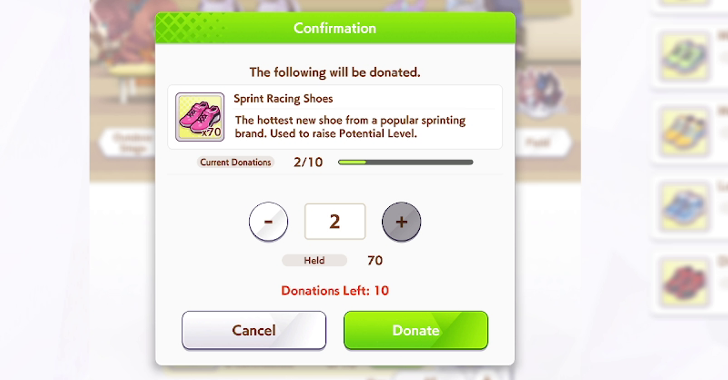 Donate Shoes for Club Points