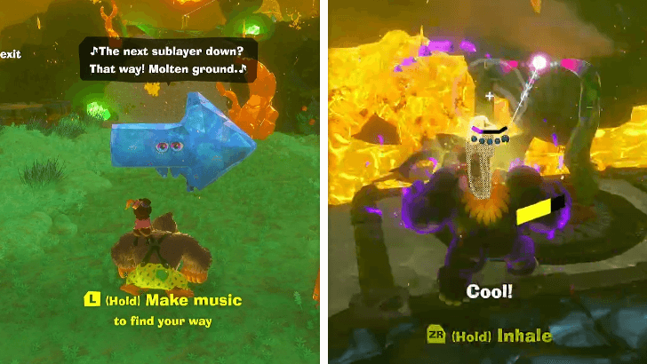 Follow the Right Arrow Fractone to the Zipline