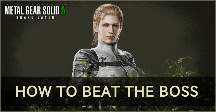 Metal Gear Solid Delta How to Beat the Boss