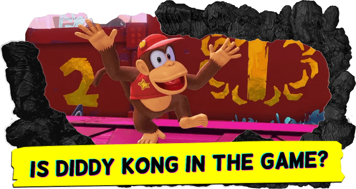 Donkey Kong Bananza Is Diddy Kong in the Game