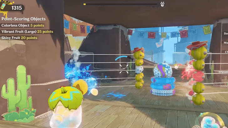 Genshin - Spray Paint Objects to Score Points