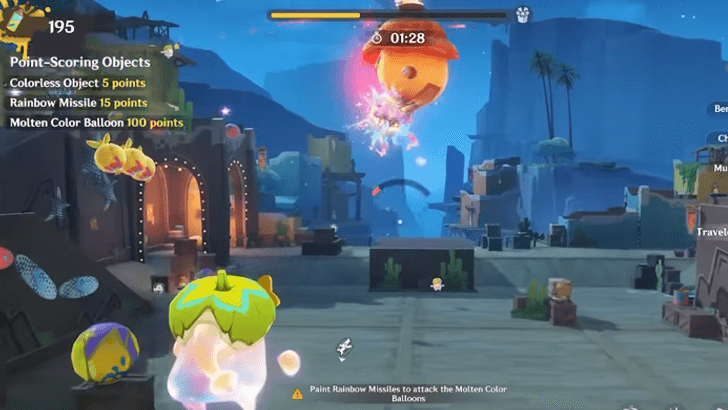 Genshin - Bring Down Molten Color Balloons
