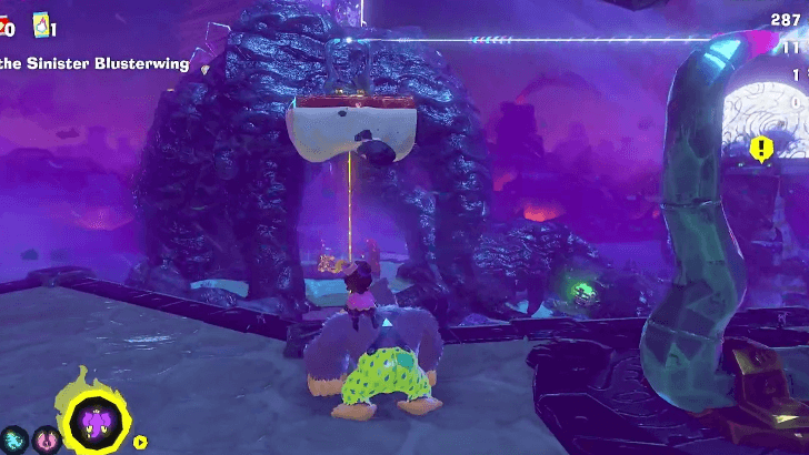 Throw a chunk at the Gloo Gum at the other side