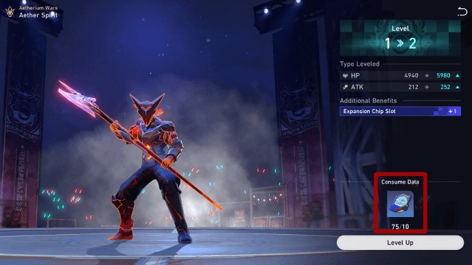 Honkai Star Rail - Aetherium Wars - Use Aether Spirit Upgrade Data