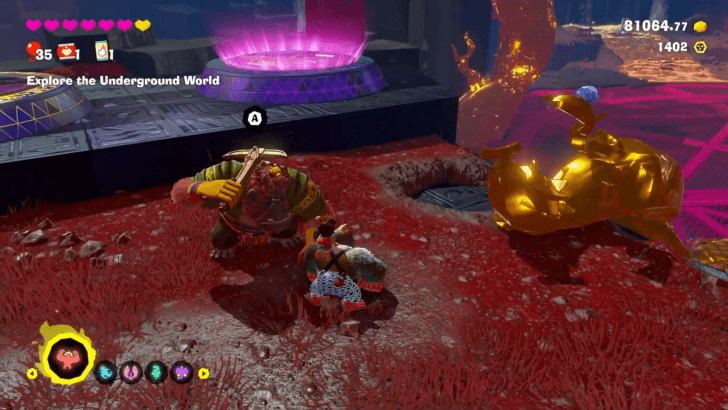 Speak to Grumpy Kong in Ingot Isle Cave-In