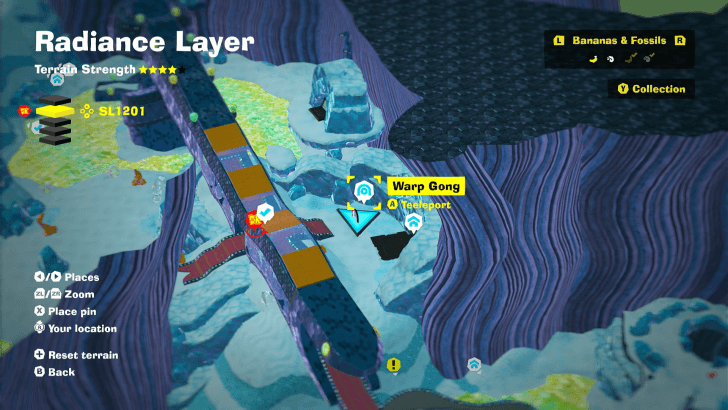 Constrictor Corridor Warp Gong Map Location