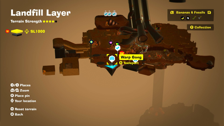 Trashtopia Warp Gong Map Location