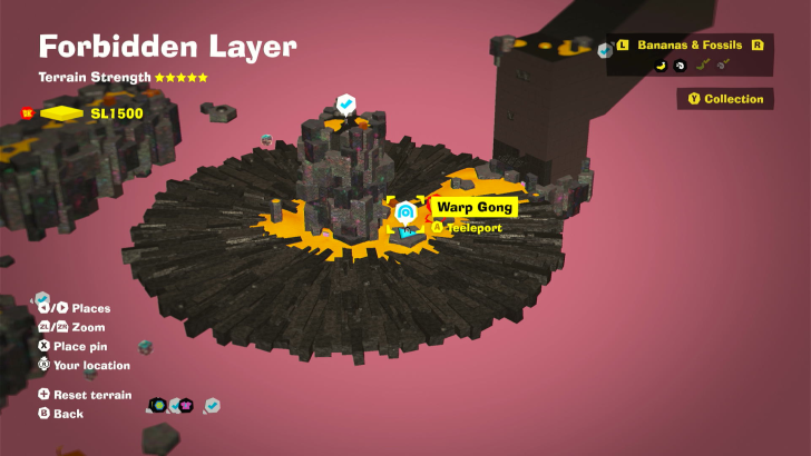 Do-Not-Enter Depths Warp Gong Map Location