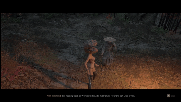 Talk to Nian Suichang Near Zhenwu Altar