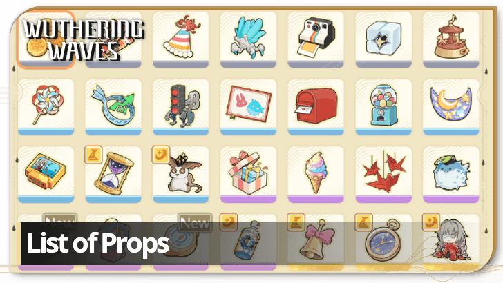 Wuthering Waves List of Props