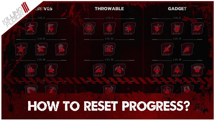 Killing Floor 3 How to Reset Progress