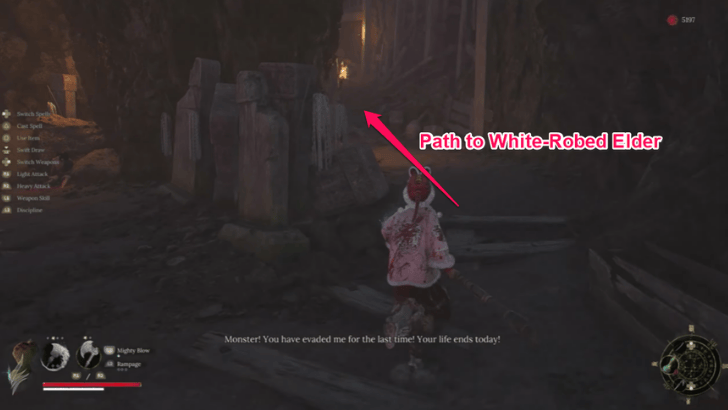 White-Robed Elder in Hillswatch Cave