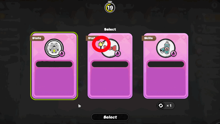 Select Chips and Bangboos with the Thumbs Up Icon