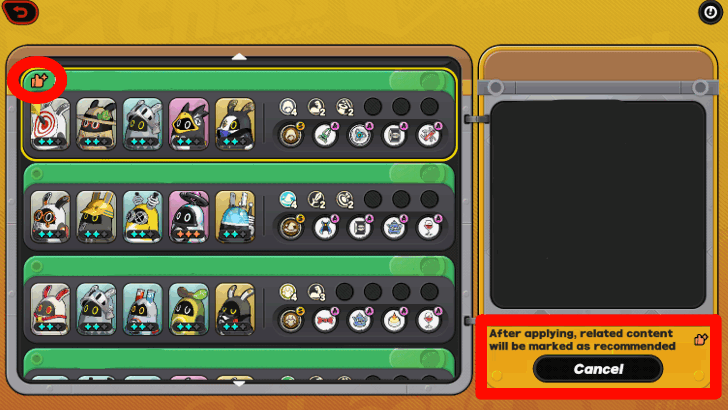 Choose Your Recommended Lineup