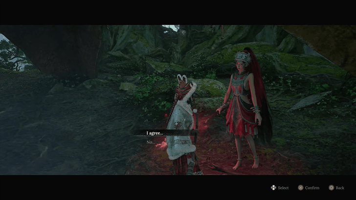 Divine Blessing - Talk to Red-Clad Lady at Avian Marsh