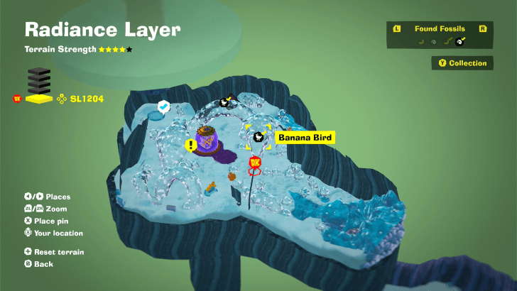 Banana Bird 61 Fossil Map Location