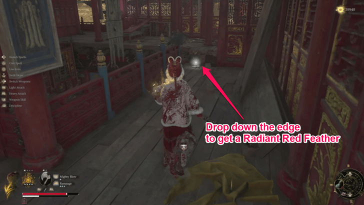 Zhenwu Temple Radiant Red Feather