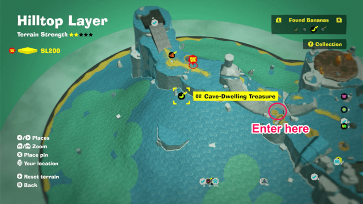 Cave-Dwelling Treasure Banandium Gem Map Location