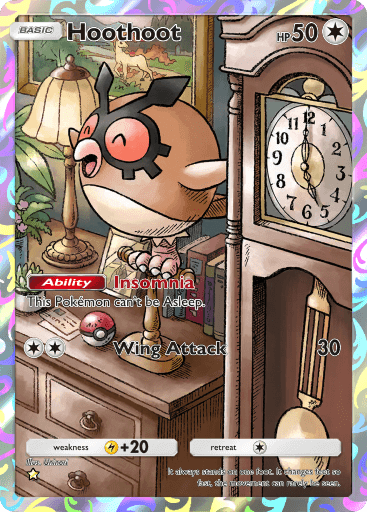 Pokemon TCG Pocket - A4 182 Hoothoot