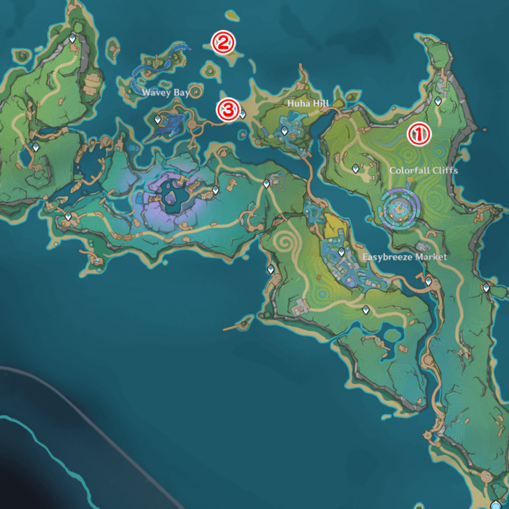 Genshin - Summer Travel Journal Locations 1-3