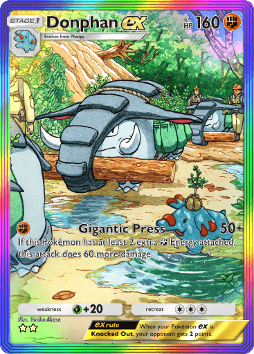 Pokemon TCG Pocket - A4 206 Donphan ex