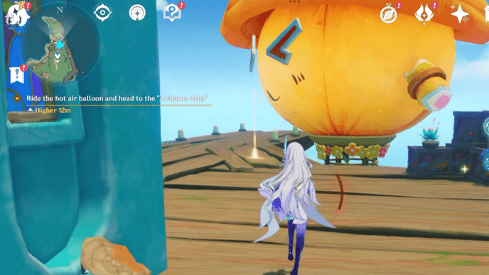 Genshin - Summer Travel Journal Challenge 1 Hot Air Balloon