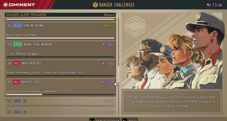 Ranger Challenges Reward