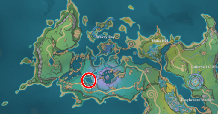 Genshin Impact - The Last Survivor of Tenochtzitoc Boss Location Map