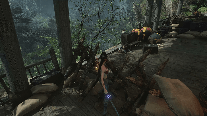 Young Boy sitting down at Reverent Temple