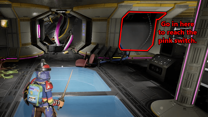 How to Reach the Pink Room Switch
