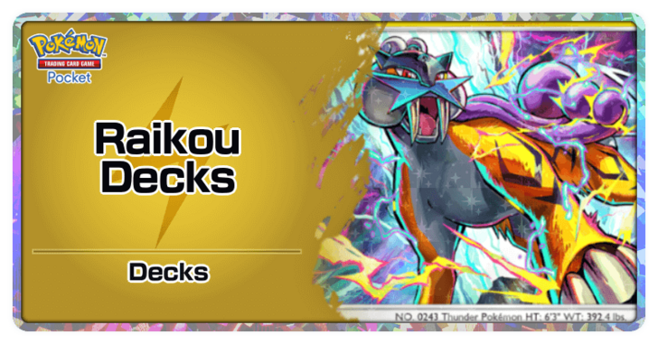 Pokemon TGC Pocket - Raikou Best Deck Build and How to Play