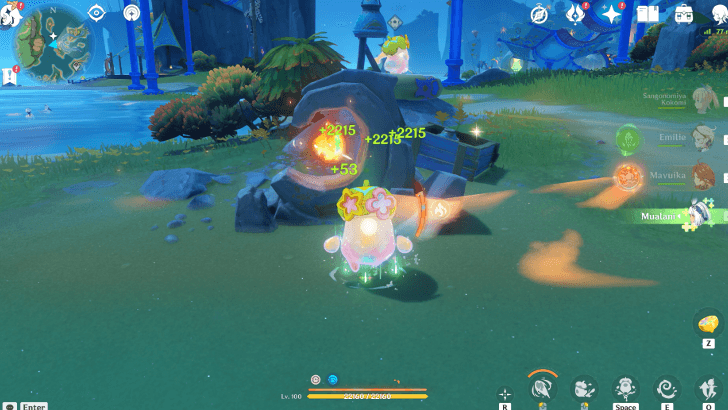 Genshin Impact - Asha Guide Restore HP and Phlogiston